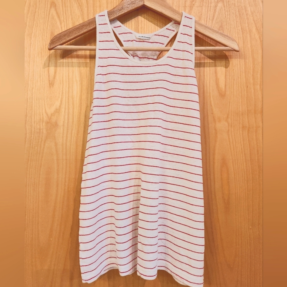 Club Monaco nautical inspired striped tank top
